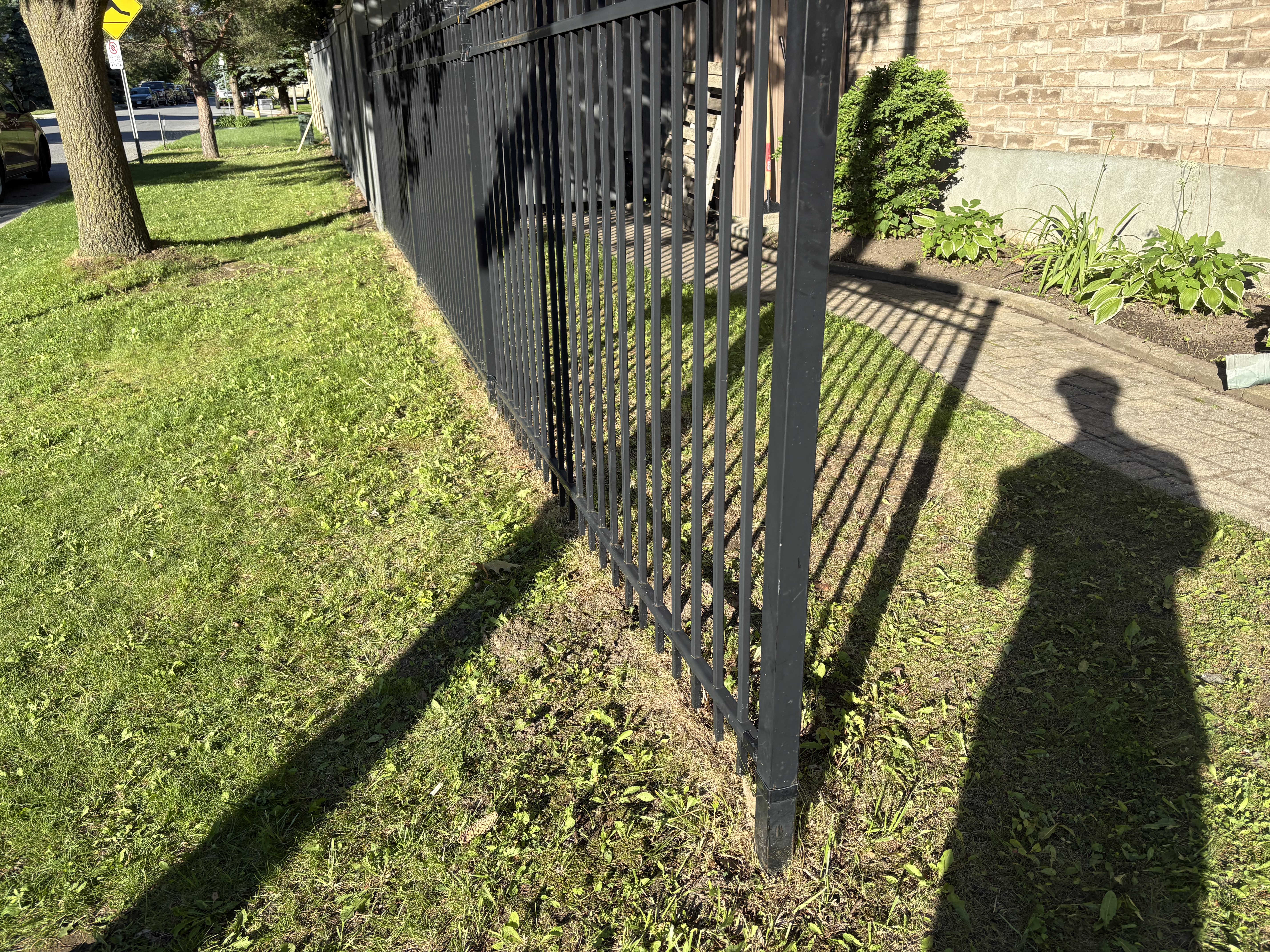 After - iron fence