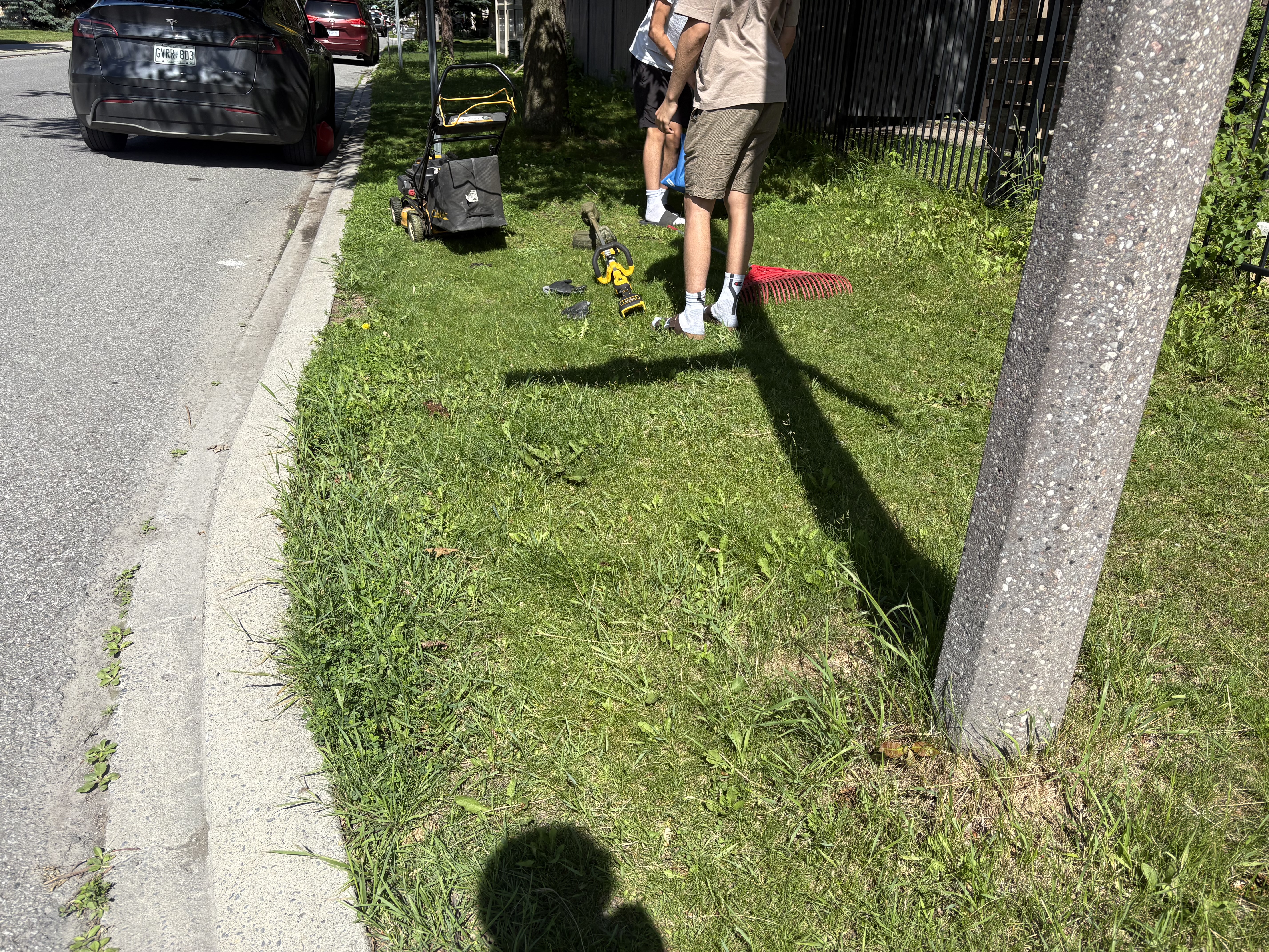 During the job